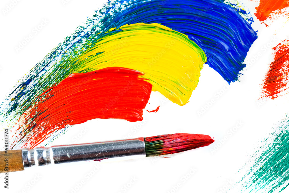 Obraz premium Paints and brushes