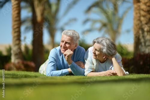 Senior couple on grass © aletia2011
