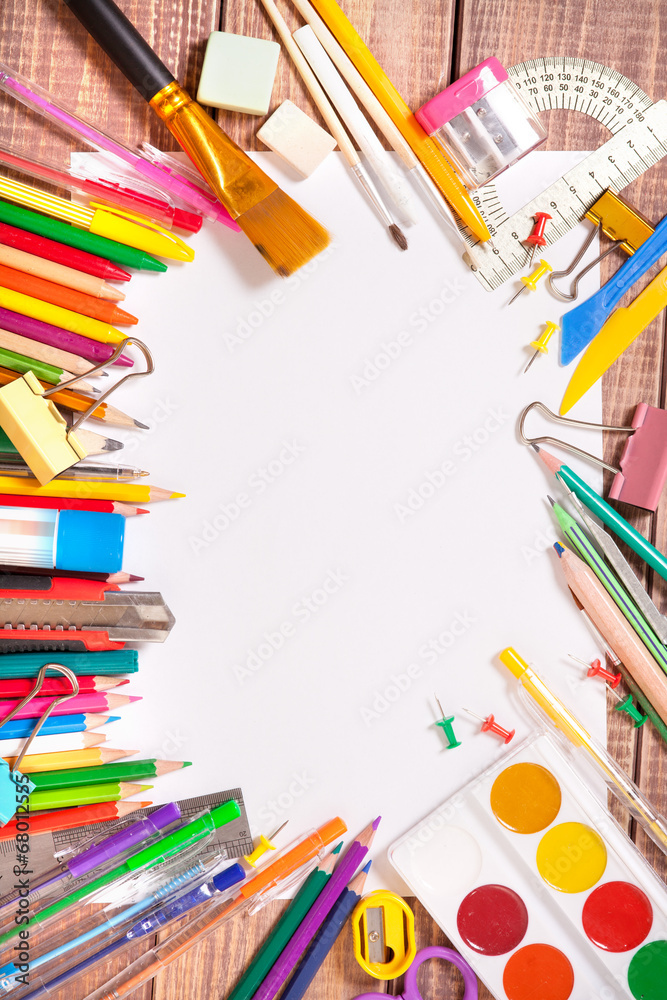 Fototapeta premium Items for children's creativity