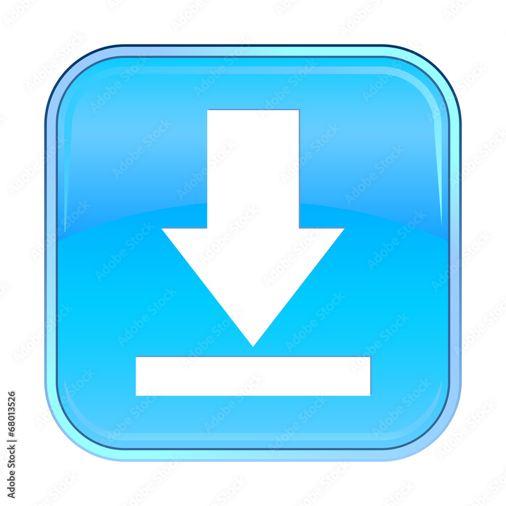 Isolated blue web icon on white background Isolated blue web icon on white background