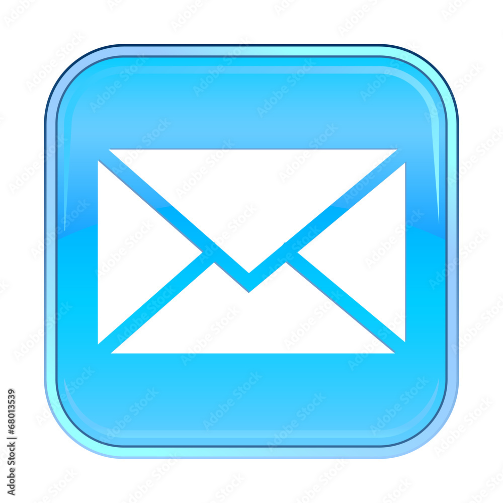 Isolated blue web icon on white background Isolated blue web icon on white background