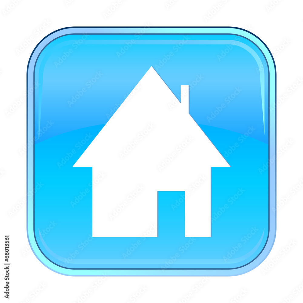 Isolated blue web icon on white background Isolated blue web icon on white background