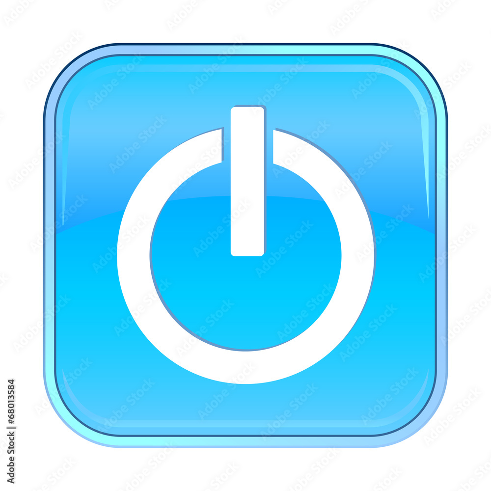 Isolated blue web icon on white background Isolated blue web icon on white background