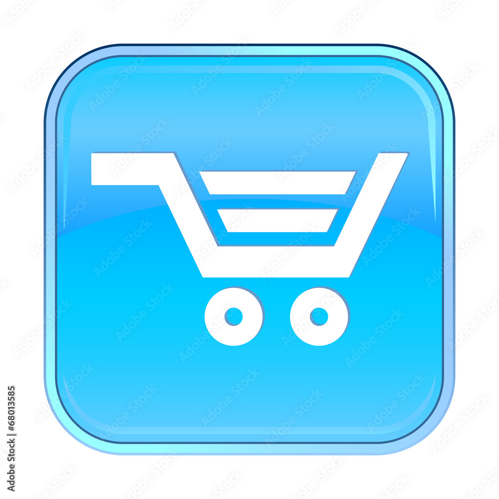 Isolated blue web icon on white background Isolated blue web icon on white background
