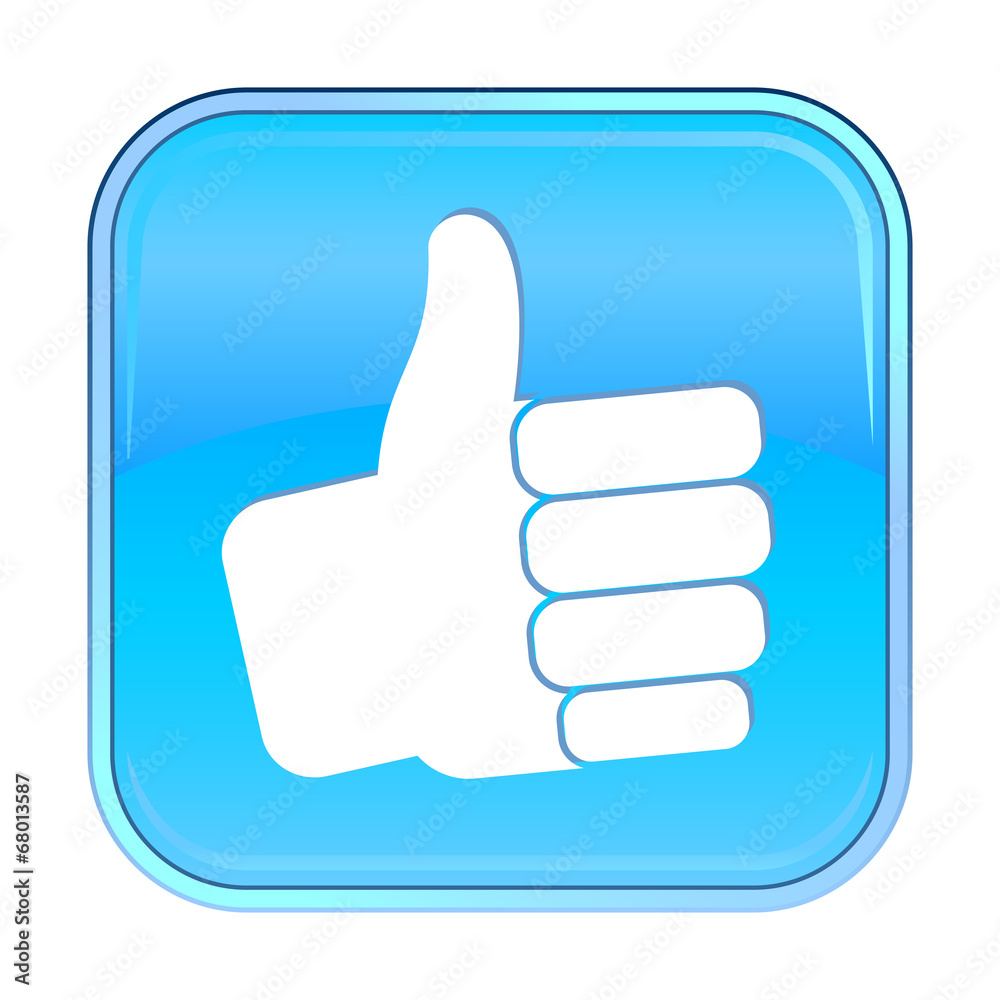 Isolated blue web icon on white background Isolated blue web icon on white background