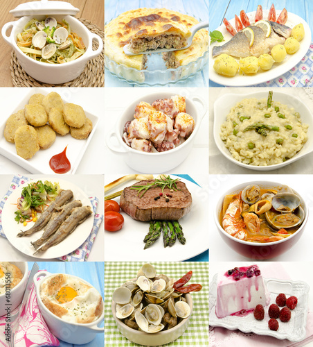 Collage de alimentos