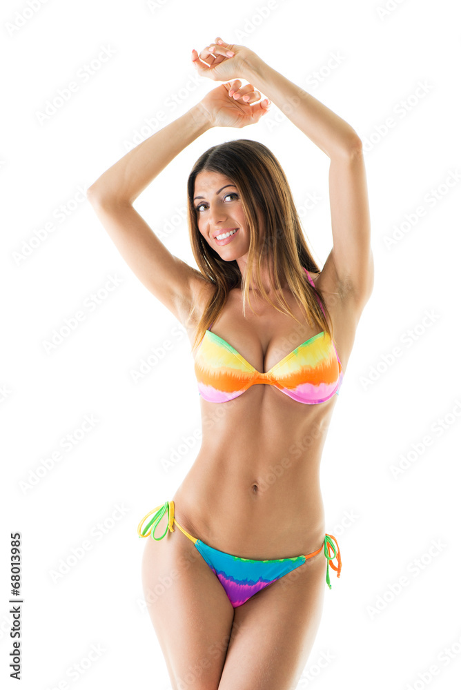Fototapeta premium Attractive girl in a bikini