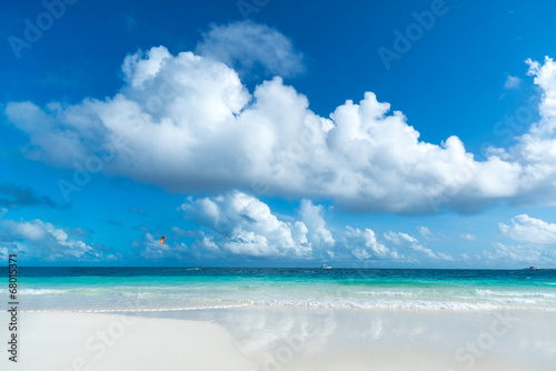 beautiful beach and tropical sea