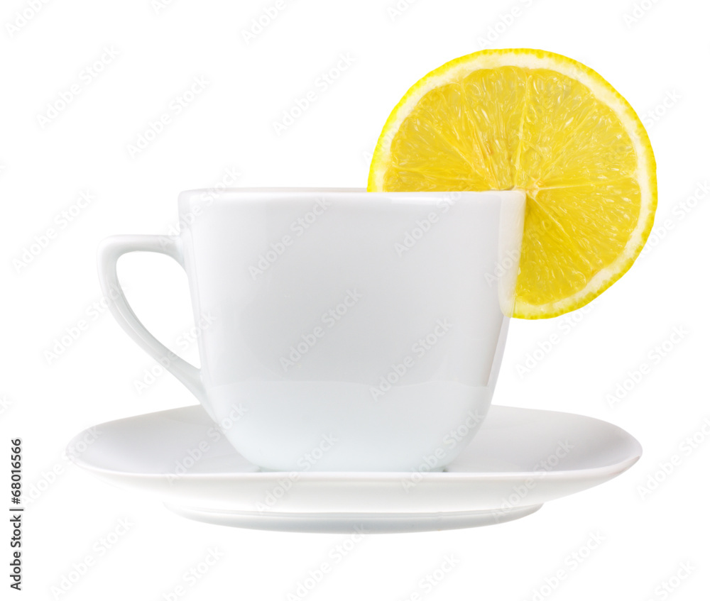 Lemon tea isolated on white background Lemon tea isolated on white background