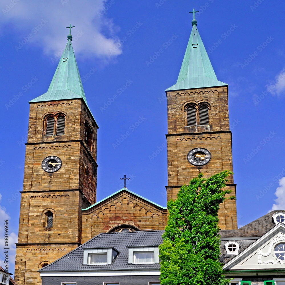Altstadt von SCHWERTE mit Christuskirche