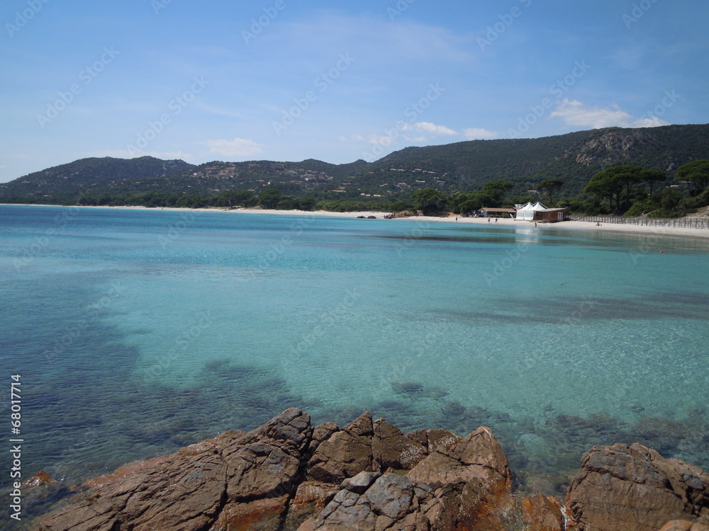 Plage de Palombaggia en Corse