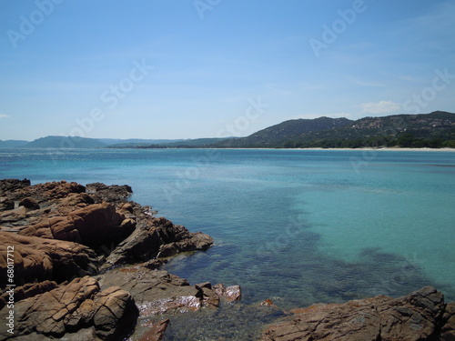Obraz na płótnie Plage de Palombaggia en Corse w salonie