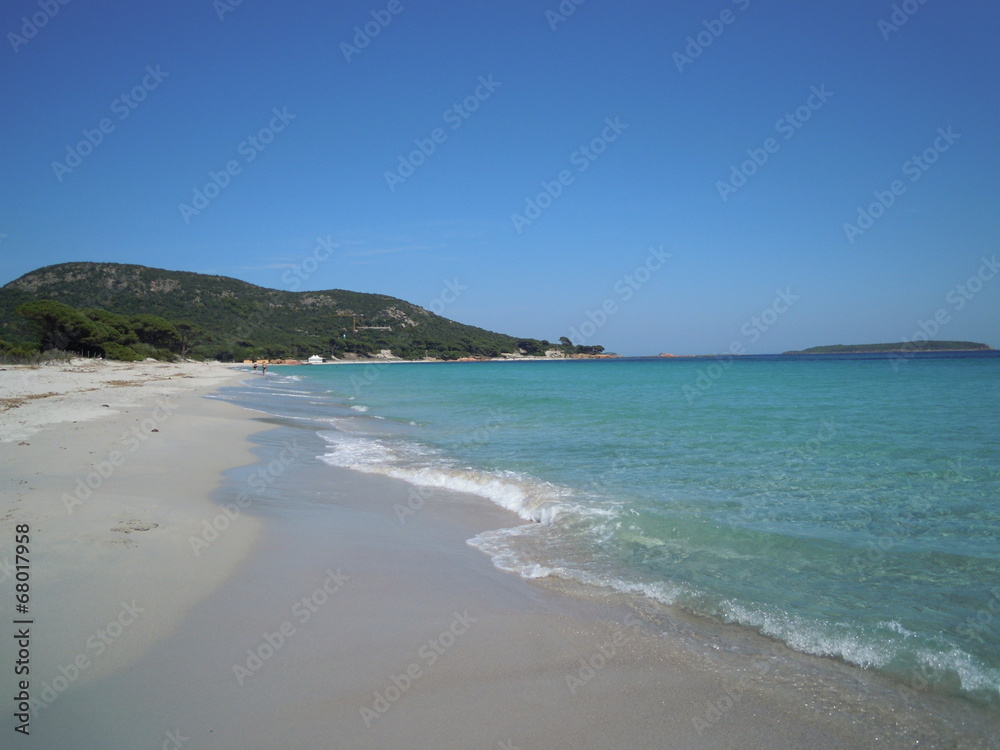 Plage de Palombaggia en Corse
