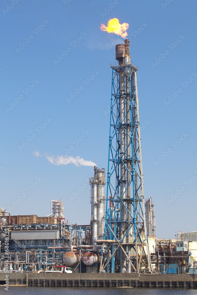petrochemical industrial plant or oil refinery petrochemical industrial plant or oil refinery