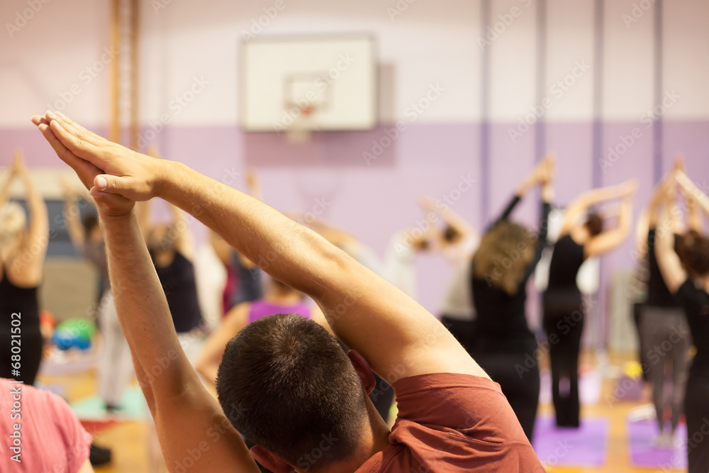 Fototapeta premium yoga stretching