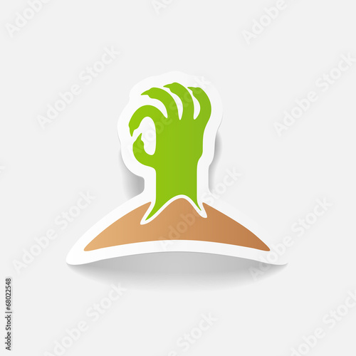 realistic design element: hand