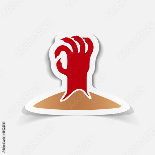 realistic design element: hand