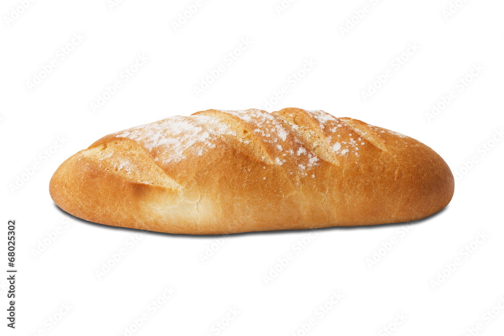 Bread isolated on white background