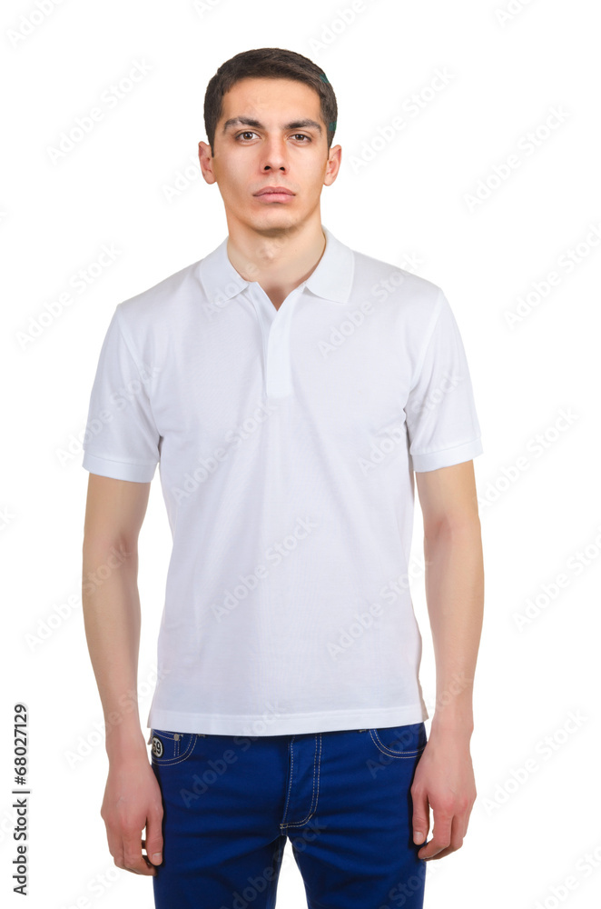 Male t-shirt isolated on the white background Male t-shirt isolated on the white background