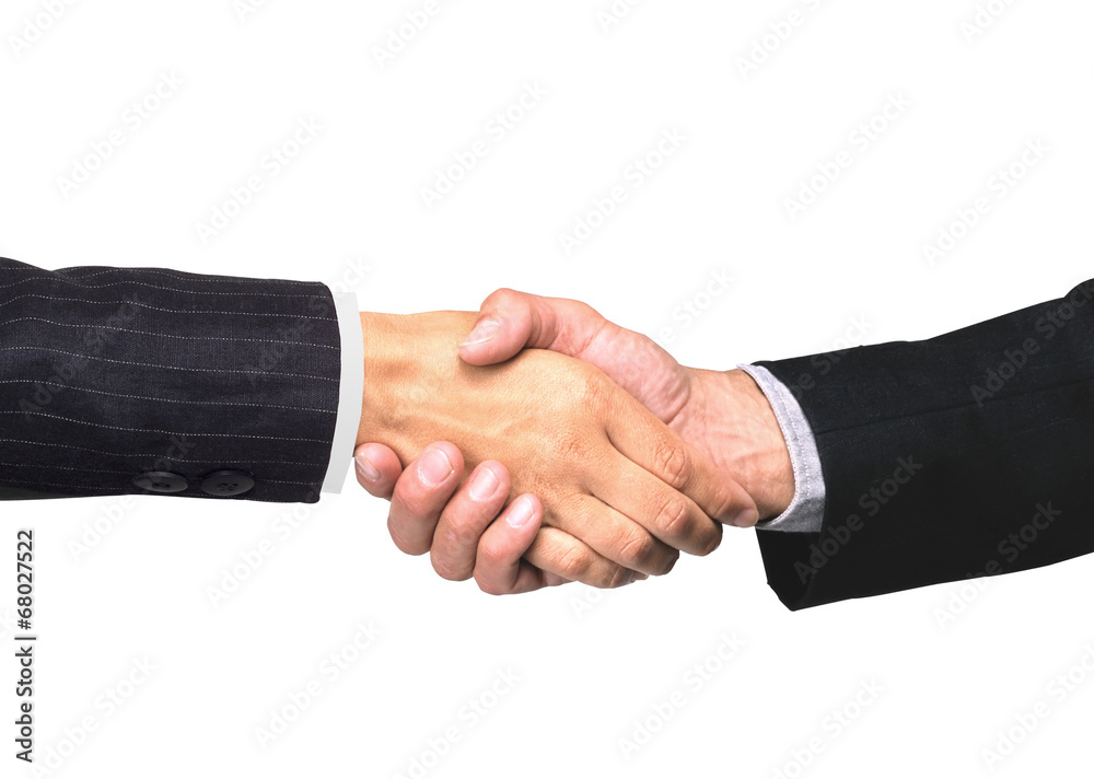 Handshakings isolated on white Conceptual photo of teamwork Handshakings isolated on white Conceptual photo of teamwork