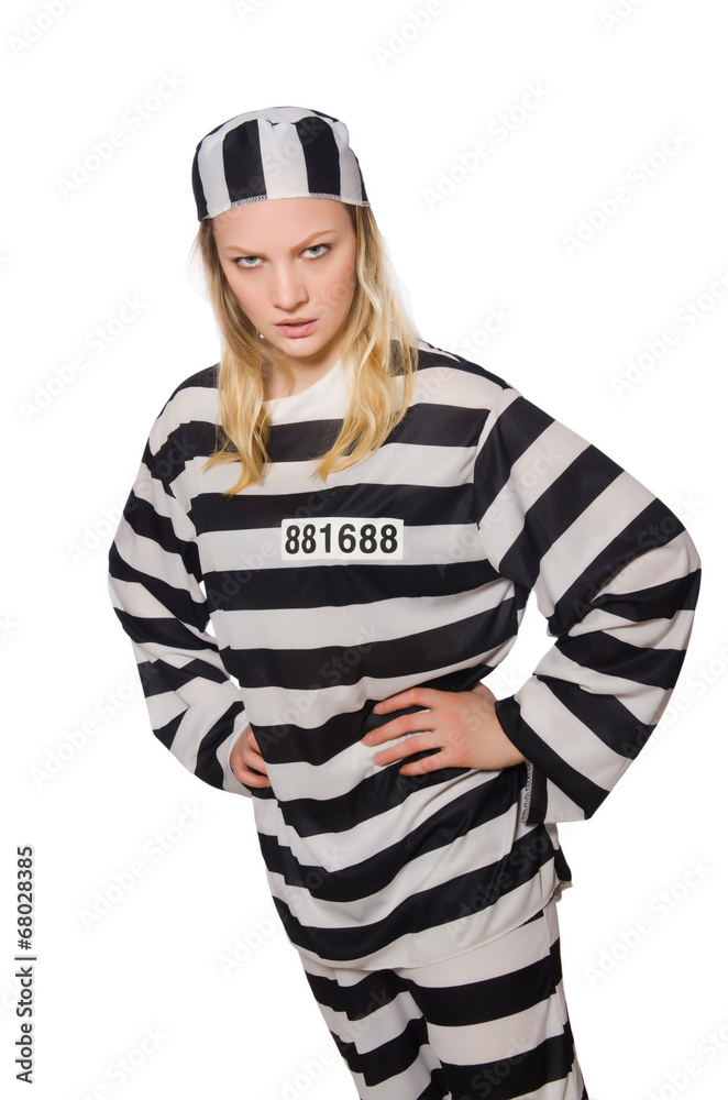 Funny prison inmate in concept Funny prison inmate in concept
