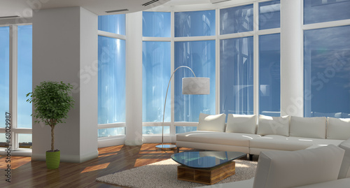 Fototapeta Naklejka Na Ścianę i Meble -  3D - Luxus Apartment 11