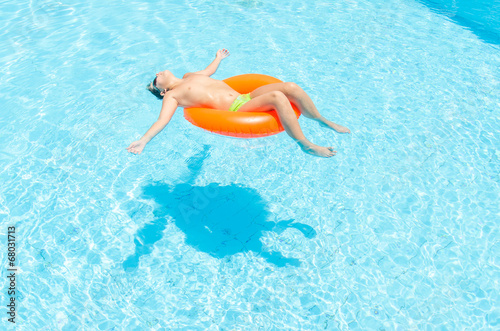 Boy in the pool