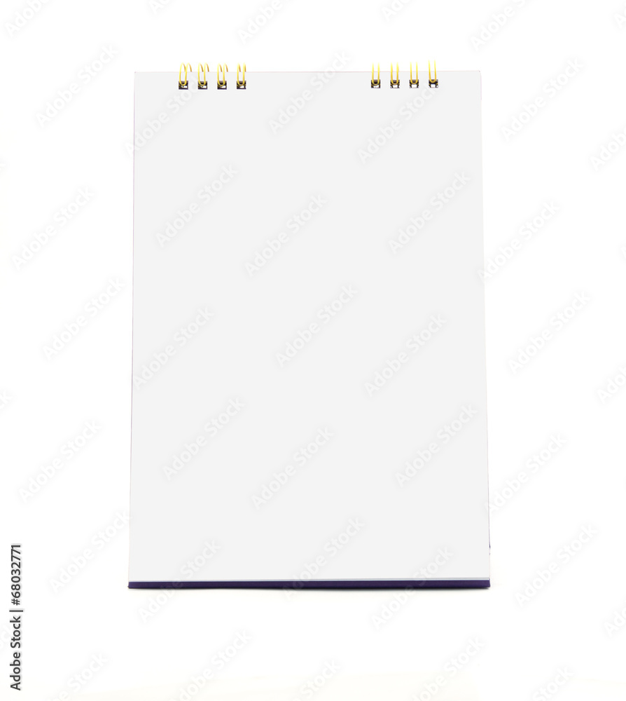 Desk Calendar isolated on white