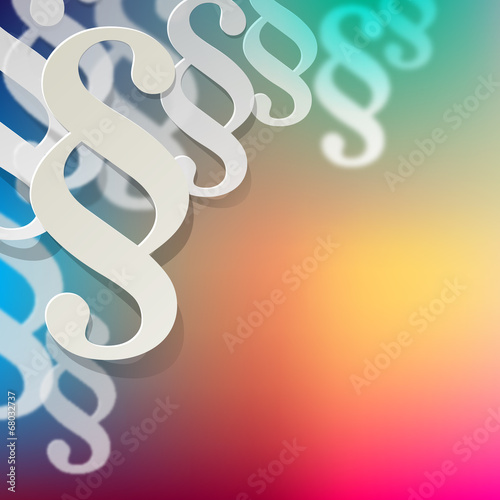 Paragraf Papier Weiss Ecke Hintergrund Regenbogen