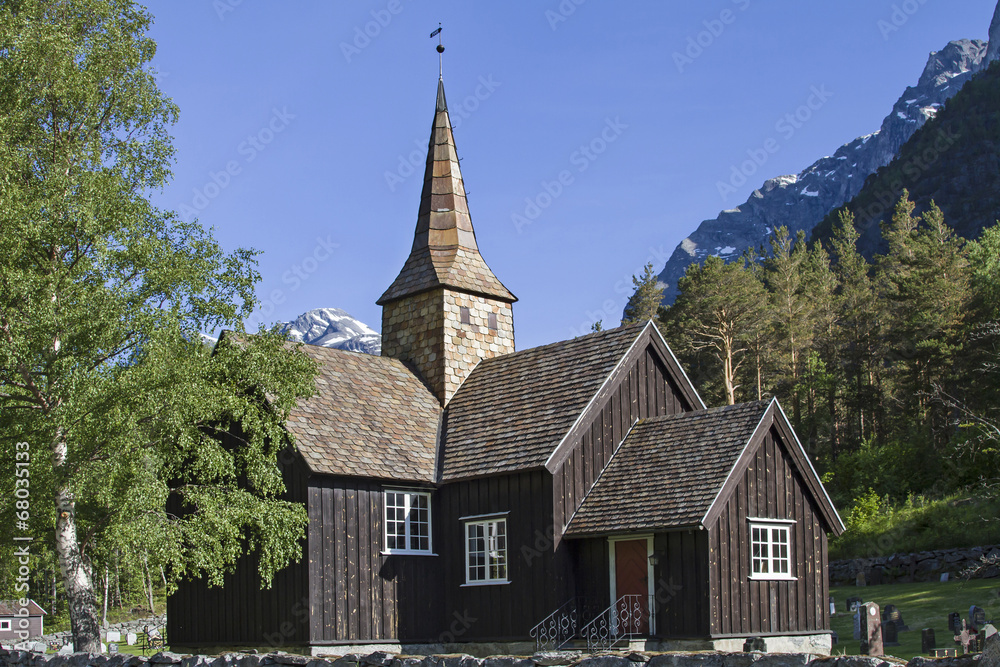 Dorfkirche im Romsdalen