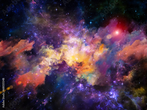 Fototapeta Naklejka Na Ścianę i Meble -  Nebula Backdrop