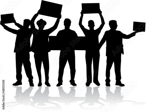 manifestation - a group of people protesting