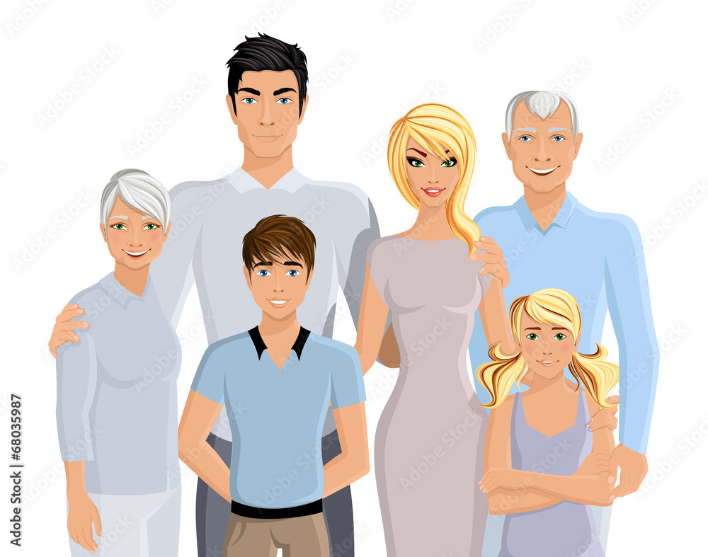 Obraz premium Big family portrait