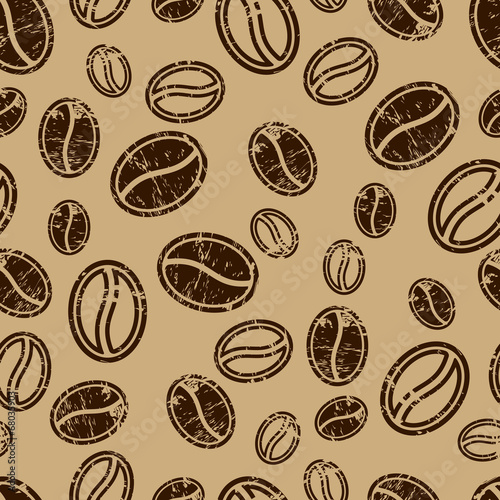 seamless coffee pattern