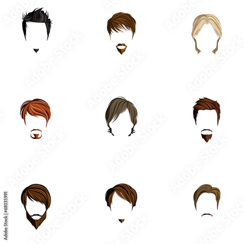 Man hair style set