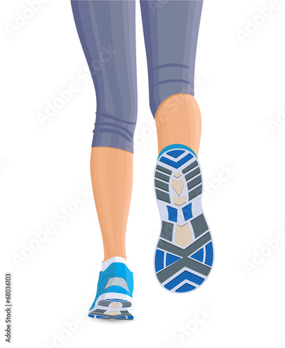 Runing female legs