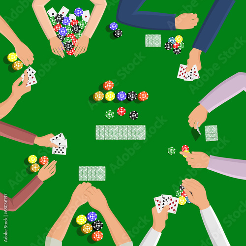 People playing in poker