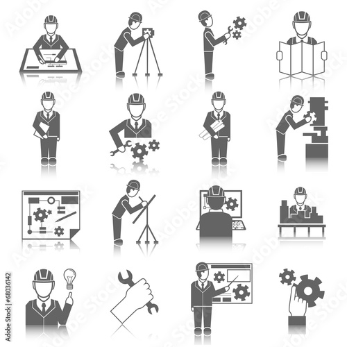 Set of engineer icons