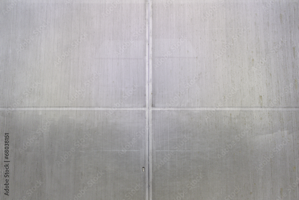 Fototapeta premium Silver metallic wall