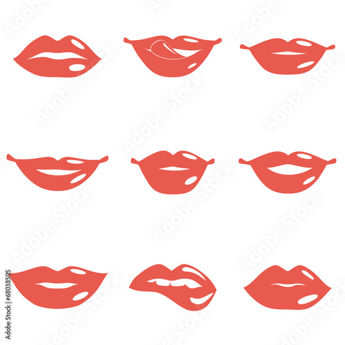 Set of Lips