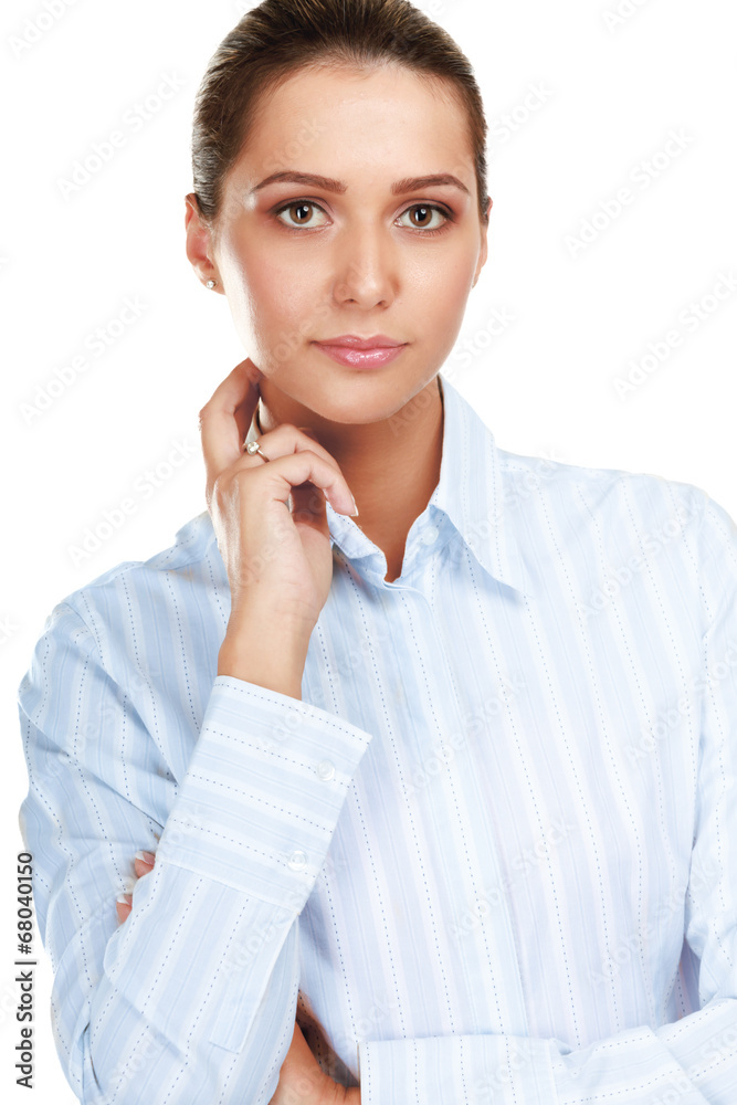 Portrait of beautiful business woman standing with folded arms, Portrait of beautiful business woman standing with folded arms,