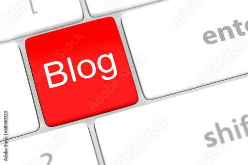 blog bloggar or inernet blogging concept with key photo