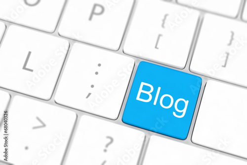 blog bloggar or inernet blogging concept with key photo