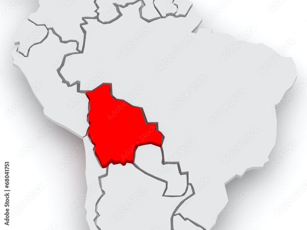 Map of worlds. Bolivia. Map of worlds. Bolivia.