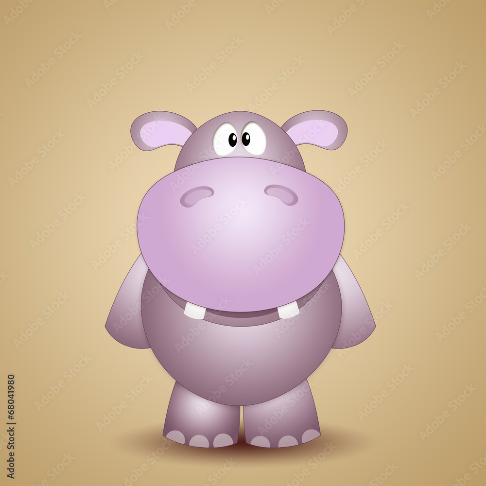Funny hippopotamus Funny hippopotamus