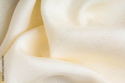 White background abstract cloth wavy folds of textile texture