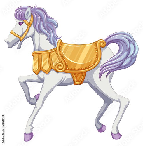 A carrousel horse