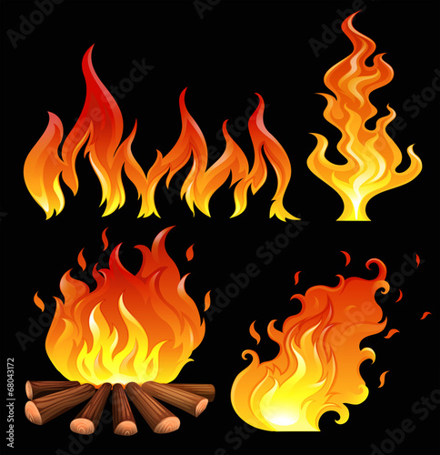 A big fire