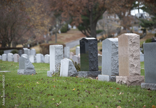 Cemetery Gravestones photo