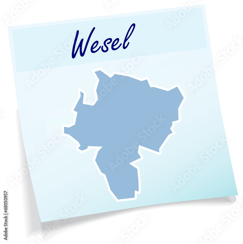 Wesel als Notizzettel